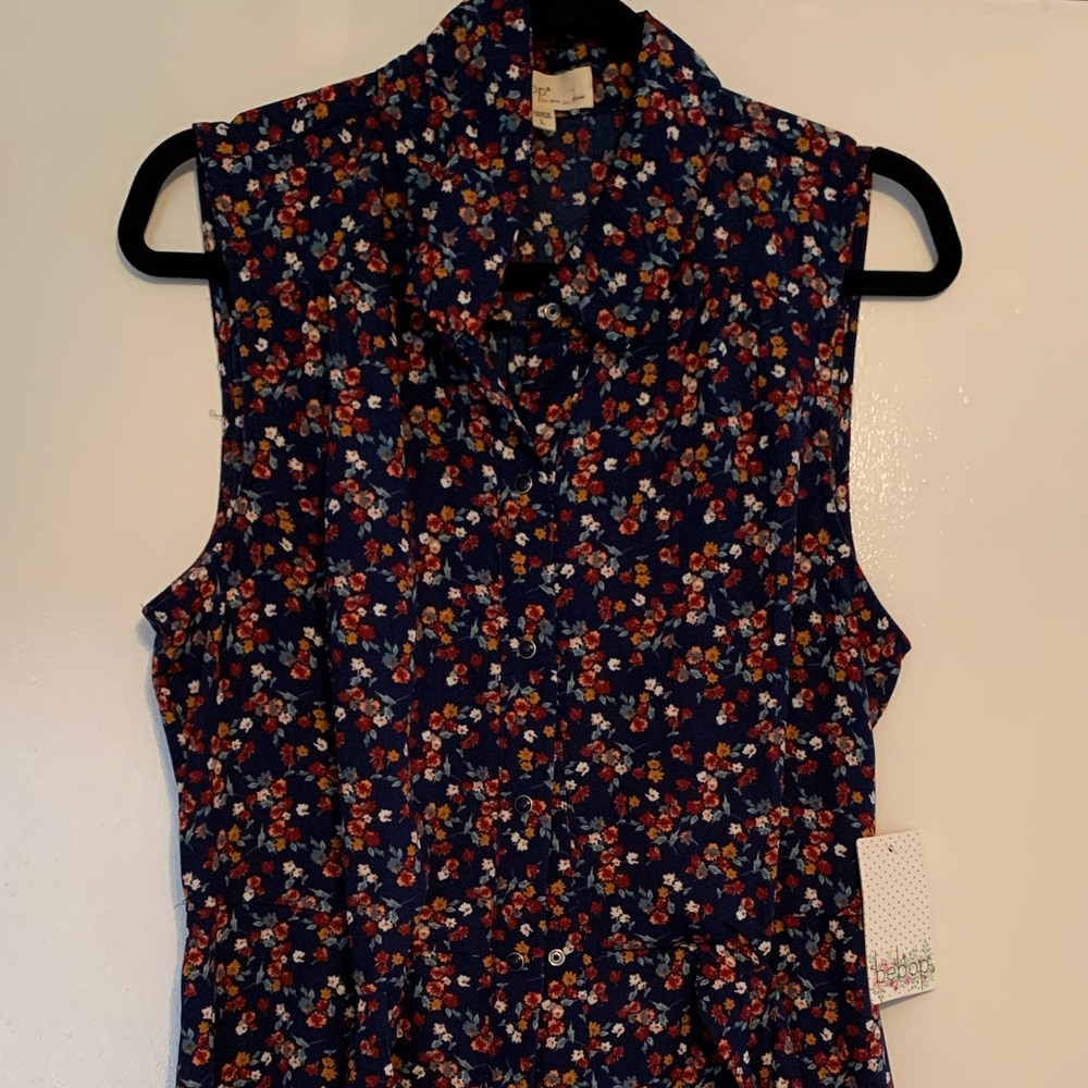 Floral Pattern Short Dress
